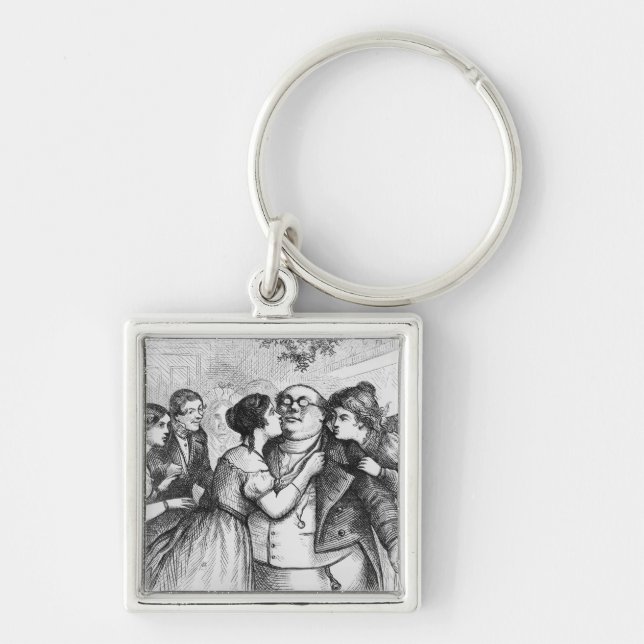 It was a pleasant thing to see Mr. Pickwick Key Ring (Front)