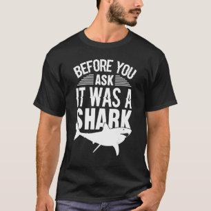 It Was A Shark  Leg Arm Amputee Handicap Wheelchai T-Shirt