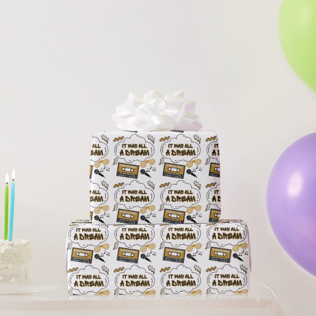 It was all a Dream Hip Hop Birthday or Baby Shower Wrapping Paper (Party Gifts)