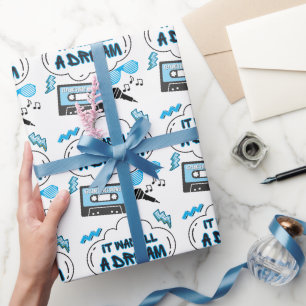 It was all a Dream Hip Hop Birthday or Baby Shower Wrapping Paper