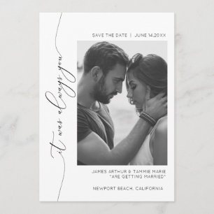 It was always you save the date card