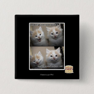 It was Fluffy 15 Cm Square Badge