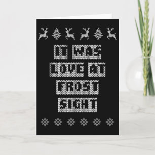 It Was Love At Frost Sight Christmas Couples Xmas Card