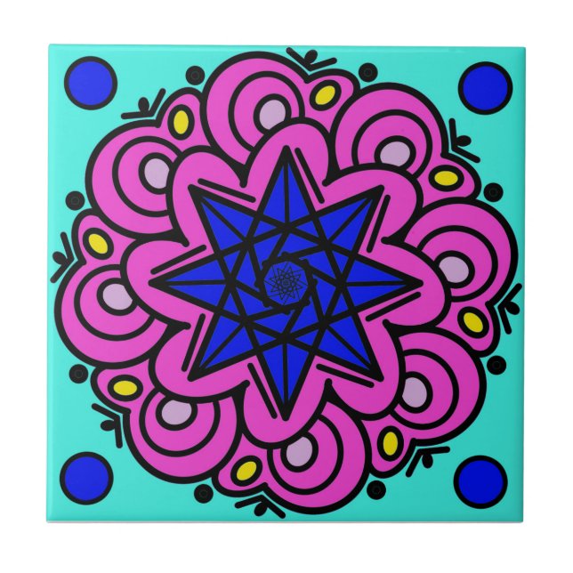 It Was Made Of Stars Ceramic Tile (Front)