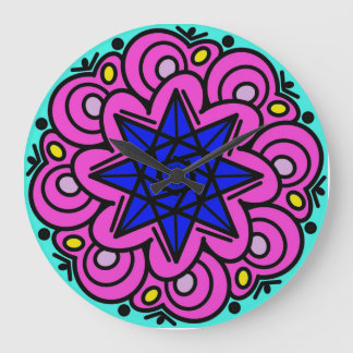 It Was Made Of Stars Large Clock