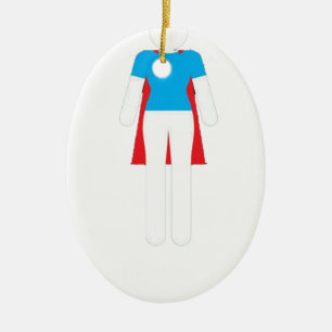 It Was Never A Dress - Wonder Super Girl Woman Ceramic Ornament