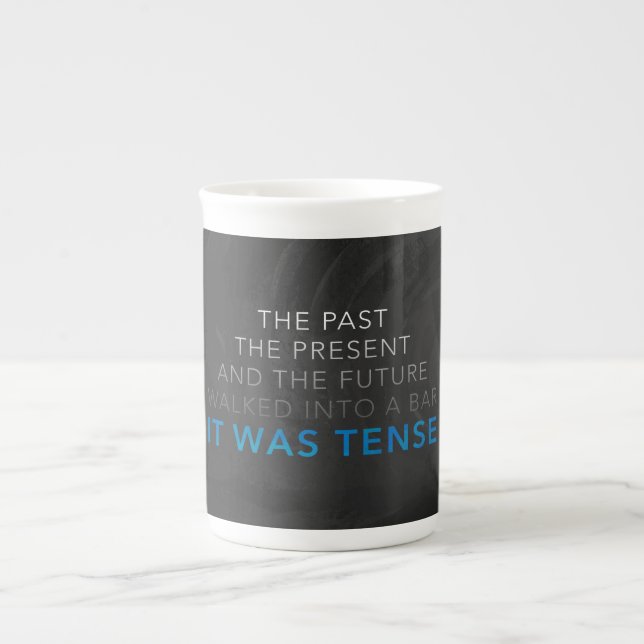 It Was Tense Bone China Mug (Front)