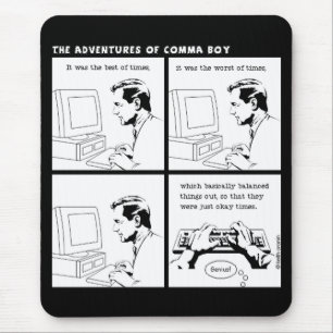 "It was the best of times" mousepad