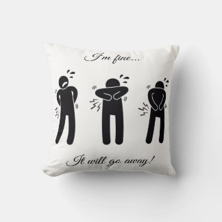 It will go away! Throw pillow