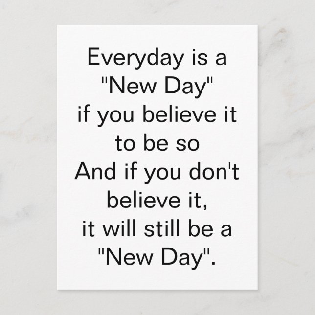 It will still be a New Day Inspirational Postcard (Front)