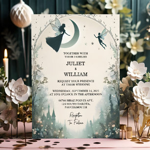 It Witch Magical Dream Mystical Stars Moon Wedding Invitation