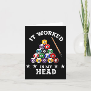 It Worked In My Head - Billiard Pool Player Sports Card