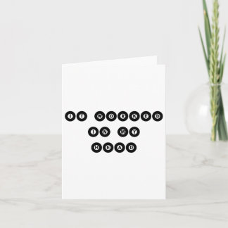 It Worked In My Head - Billiard Pool Player Sports Card