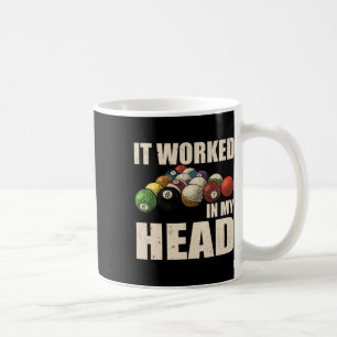 It Worked-in My Head Billiards Sport Pool Pro-play Coffee Mug