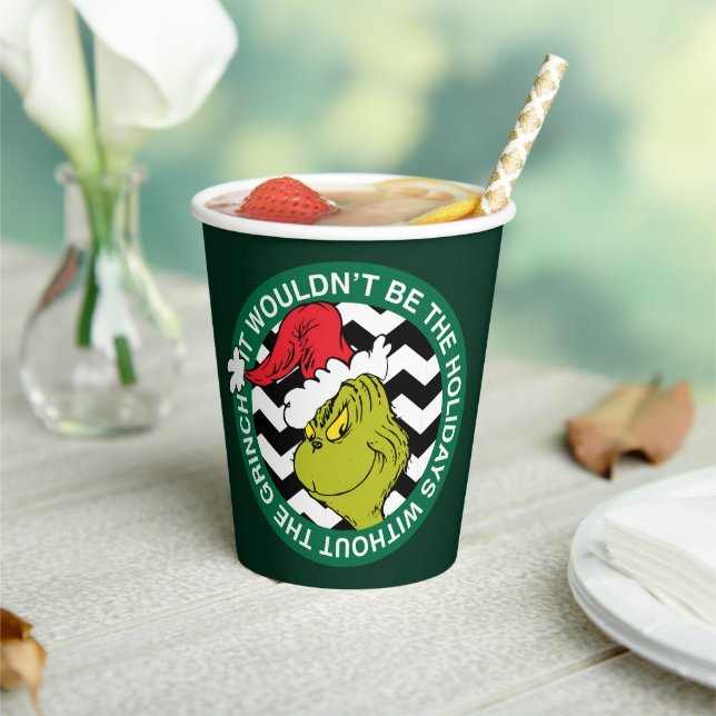It Wouldn't Be the Holidays Without Grinch Paper Cups (Insitu)