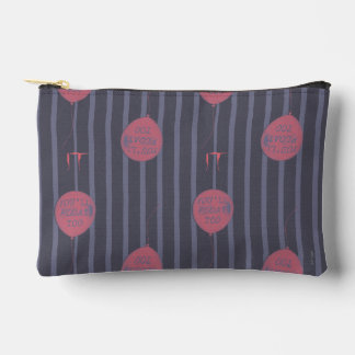 IT - You'll Float Too Balloon Striped Pattern Accessory Pouch