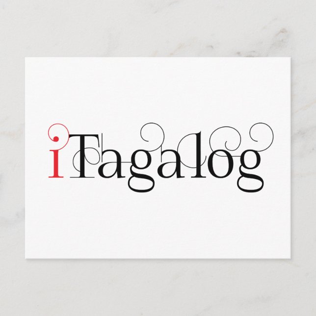 ITAGALOG POSTCARD (Front)