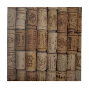 Italain Wine Cork Collection Ceramic Tile
