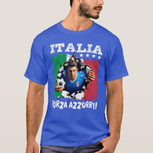 Italia 3D Forza Azzurri T-Shirt