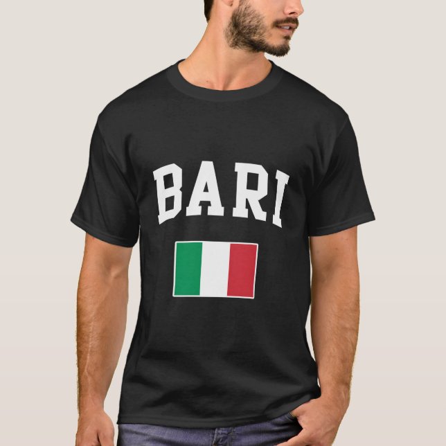 Italia Bari Tuscany Sicily Italy Italian Flag Ital T-Shirt (Front)