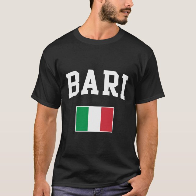Italia Bari Tuscany Sicily Italy Italian Flag Ital T-Shirt (Front)