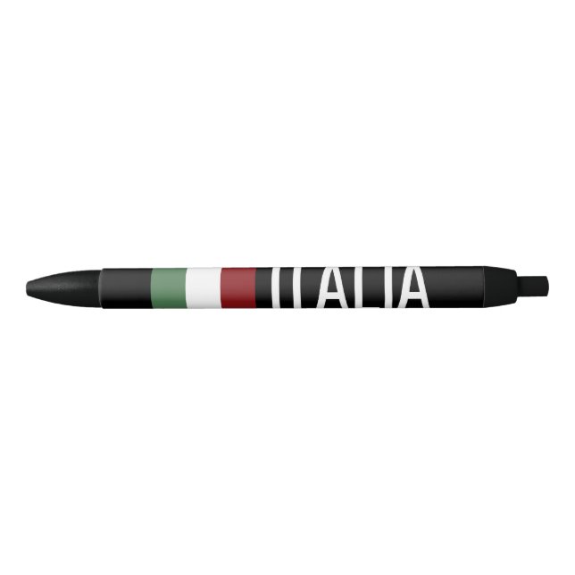 Italia Black Ink Pen (Front)
