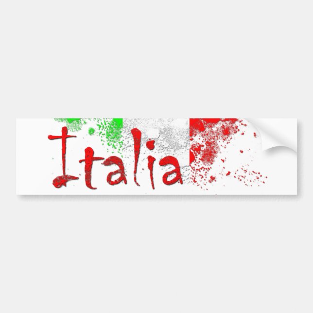 Italia Bumper Sticker (Front)