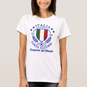 Italia Calcio 4 Stelle T-Shirt