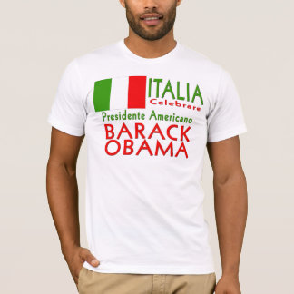 ITALIA CELEBRARE Obama Giorno di Inaugurazione T-Shirt