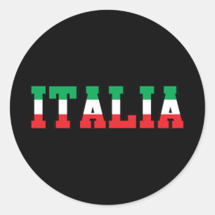 Italia Classic Round Sticker