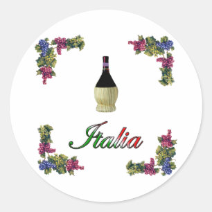 Italia Classic Round Sticker