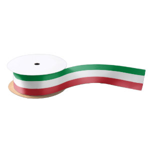 Italia Colours & Italy, Italian Flag fashion sport Satin Ribbon