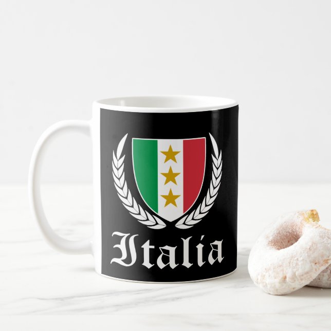 Italia Crest Coffee Mug (With Donut)