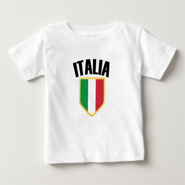 Italia Crest Italy Flag Baby T-Shirt (Front)