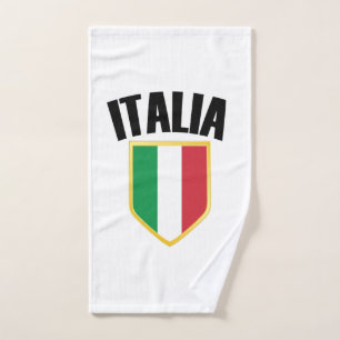 Italia Crest Italy Flag Hand Towel