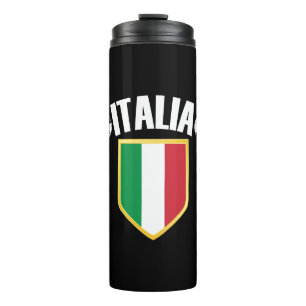 Italia Crest Italy Flag Soccer Thermal Tumbler