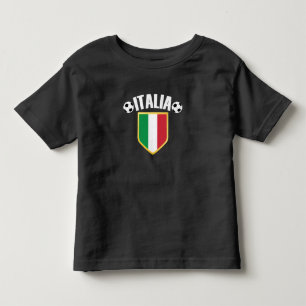 Italia Crest Italy Flag Soccer Toddler T-Shirt