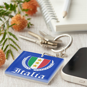 Italia Crest Key Ring