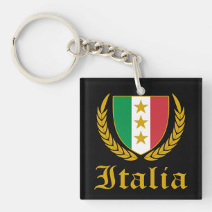 Italia Crest Key Ring