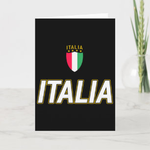 Italia Design, Italian Soccer Jersey Style, Italy Card