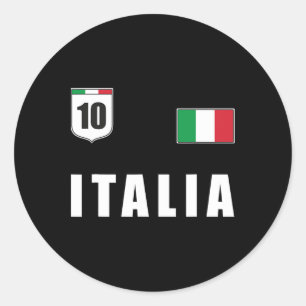 Italia Design Italy Apparel Italian Design Clothin Classic Round Sticker