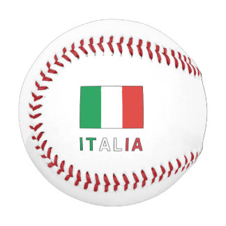 Italia e Bandiera Italiana Green Personalisation Baseball