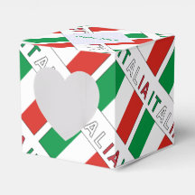 Italia e Bandiera Italiana Tiled Green Personalise