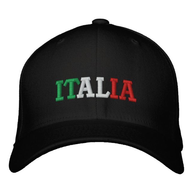 Italia Embroidered Hat (Front)