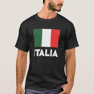 Italia Flag Green White Red T-Shirt