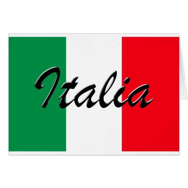 Italia Flag - High Quality (Front Horizontal)