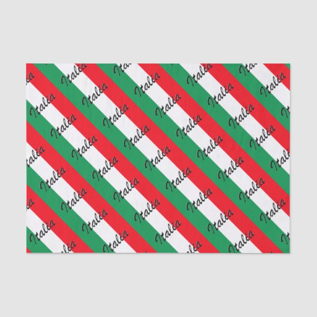 Italia Flag - High Quality Tissue Paper (Front)