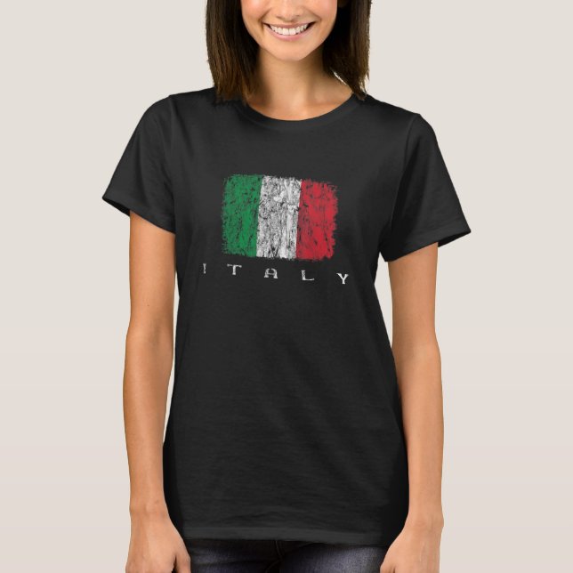 Italia Flag  Italian Pride  Italy Vacation  Italy  T-Shirt (Front)