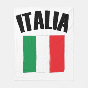 Italia Flag Italy Fleece Blanket