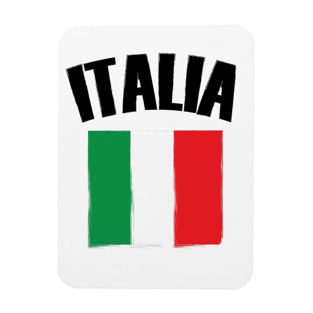 Italia Flag Italy Magnet (Vertical)